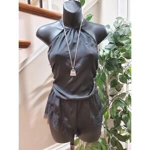 Bluebella Women’s Black Polyester Sleeveless River Teddy Bodysuit Size X-Small